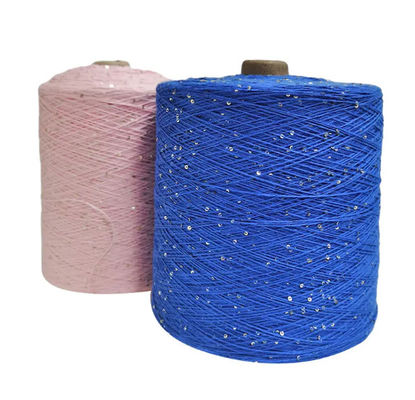 5 mm Hilos perline filati di cotone miscela di fancy filati di pacco per la maglieria