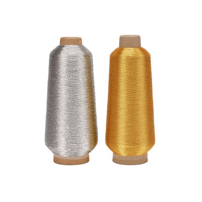 Ms Tipo Lurex Filtro di ricamo Oro Filato metallico argento 75D Numero di filati