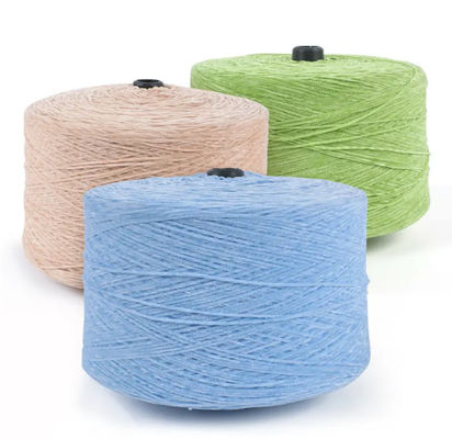 Glitter Chenille Yarn 95 Poliestere 5 Sliver Ne 12NM tinto e bianco grezzo Anti Pilling