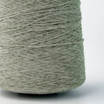 Glitter Chenille Yarn 95 Poliestere 5 Sliver Ne 12NM tinto e bianco grezzo Anti Pilling