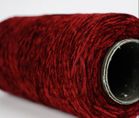 Moda Popolare Filati di chenille rosso massiccio colorato per la maglieria