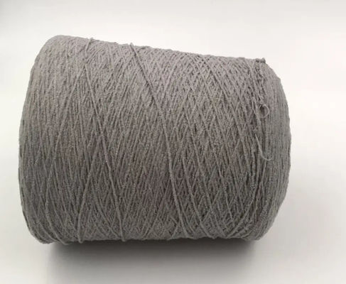 Fabbricazione a partire da filati di cotone 100% chenille colorati, di tipo testurizzato, da 1/6NM a 1,2NM