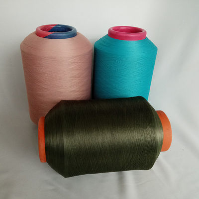 Fibra di tessuto a maglia spandex 720D rivestita di filati di filati 100% pannolini grezzi 1120D 840D tessuti ricoperti