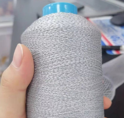 350D Grigio Ricamo Filato Riflettente Per Maglieria Abbigliamento Di Sicurezza Cucitura Filato Riflettente