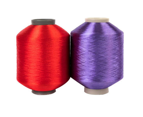 Filati di poliesteri di diamanti brillanti 75/36 Tex Fdy Bianco per tessuti