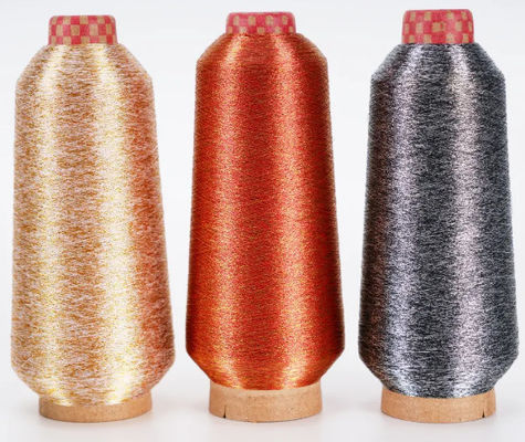 Maglieria giapponese Ricamo di filati metallici puri Filati di lurex Filati di poliestere Filati d'oro