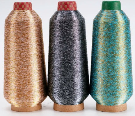 Maglieria giapponese Ricamo di filati metallici puri Filati di lurex Filati di poliestere Filati d'oro
